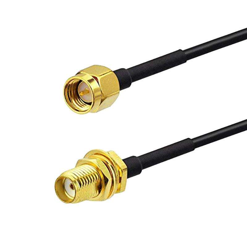 1 Piece 5M Rf Extend Cable Converter Cord Copper Feeder Wire Sma To Sma Connector Rg174 Router Antenna Extention Cable