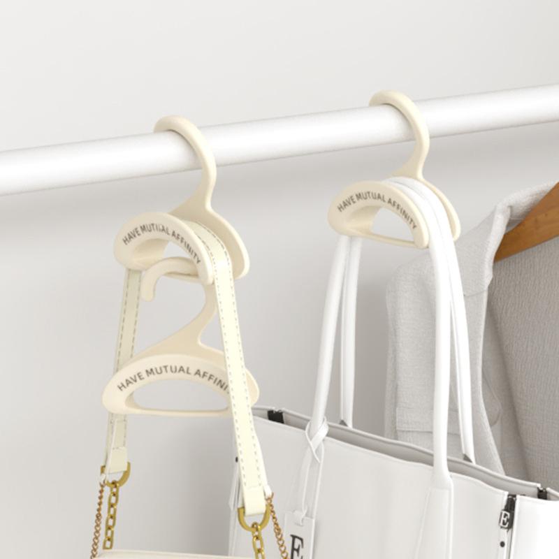 Multifunction Wardrobe Handbag Organizer Arched Plastics Bag Hanger Hook Widen Space Saving Silk Scarf Hanging Storage Rack