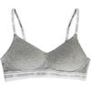Ck One Letter Jacquard Comfortable Light Lined Bra Women Underwear Gray QF6094-020