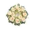 23/33cm Size Artificial Flowers Wreath Silk Material Garland Style Artificial Flowers Garland Wreath Shape Silk Fake Flower