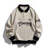 Herren S Pullover Sweatshirt mit Print im koreanischen Stil Lockerer Schnitt