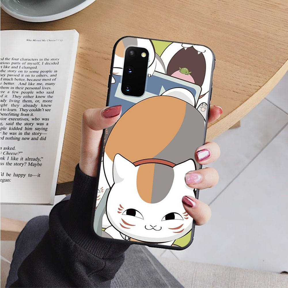 AD78 Natsume Yuujinchou Black Case for iPhone 16 15 Plus 14 13 12 11 Pro 8 7 6S SE 5S X XR XS Max Realme C30 C33 C31 9I Huawei Y8P Y9 Sofe Cover