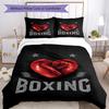 3pcs boxing Bedding Set Duvet Cover Closure Includes 1 Duvet Cover & 2 Pillowcases, Soft and Comfortable for All Seasons.