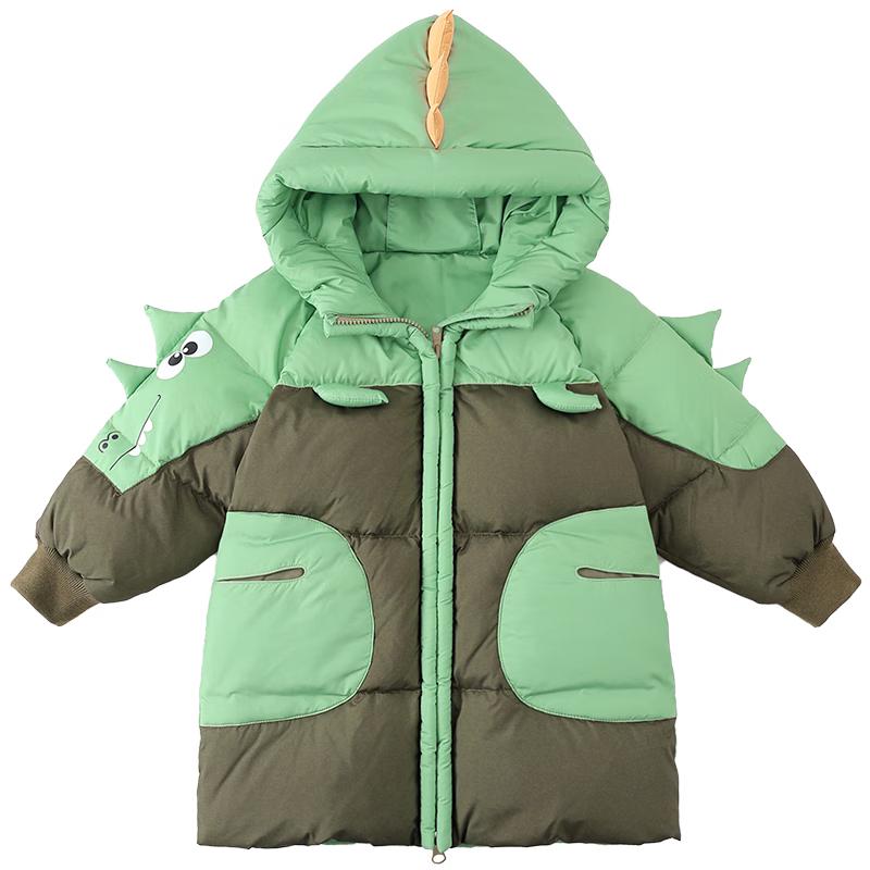 YAYA 2025 Winter Boys Mid-Length Thickened Down Jacket 130