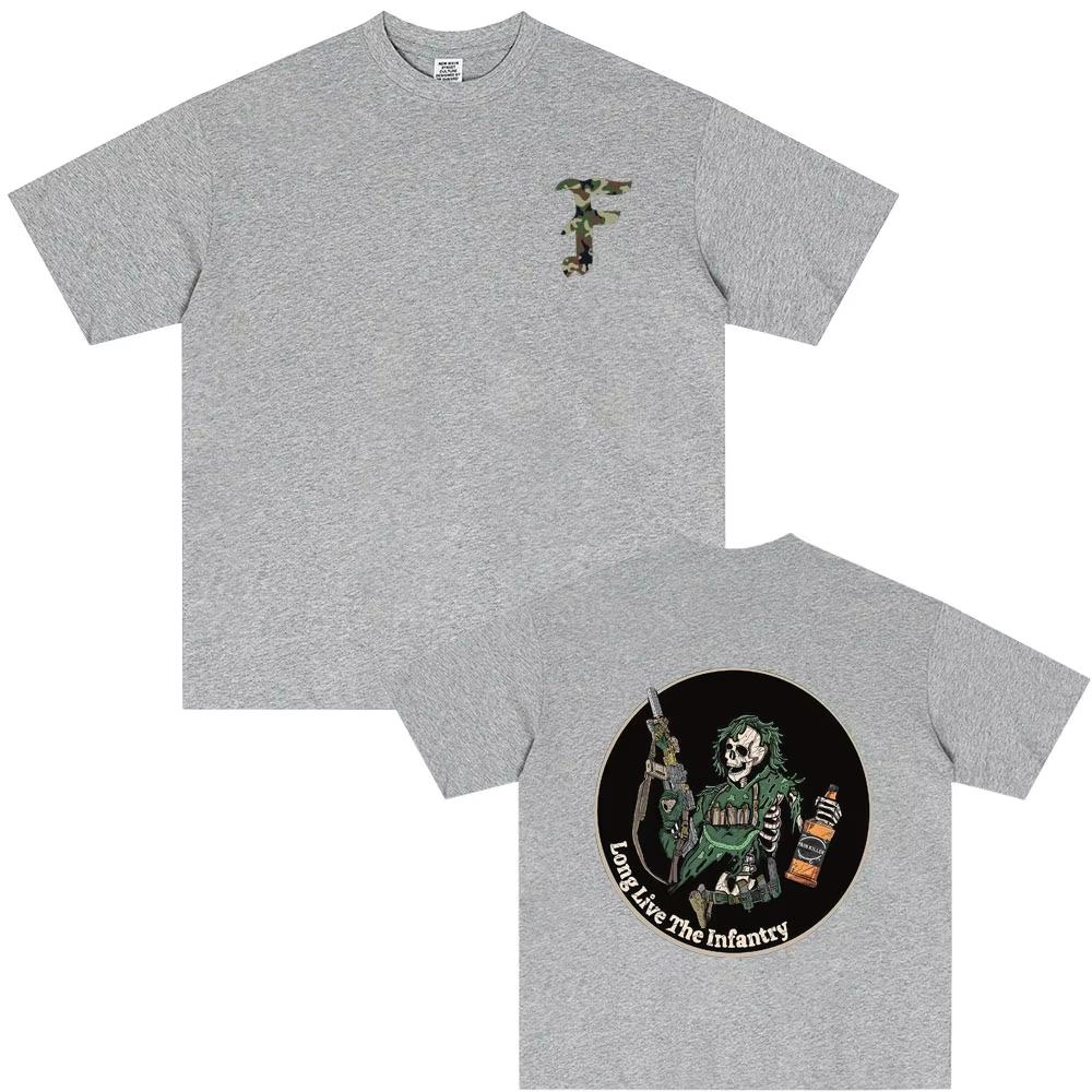 Observation Men's and Women's Autumn and Winter Pure Cotton T-shirts for 2025 High-quality, A Must-have for The Festival Ins Y2k