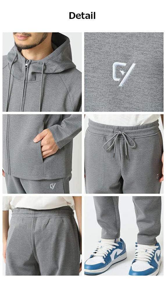 ARCADE סט נוח נמתח עליון ותחתון עם מחזירי אור ומידה שחור לגברים, רקמה לכל הכיוונים, גולף, אימון, בגדי בית, L,