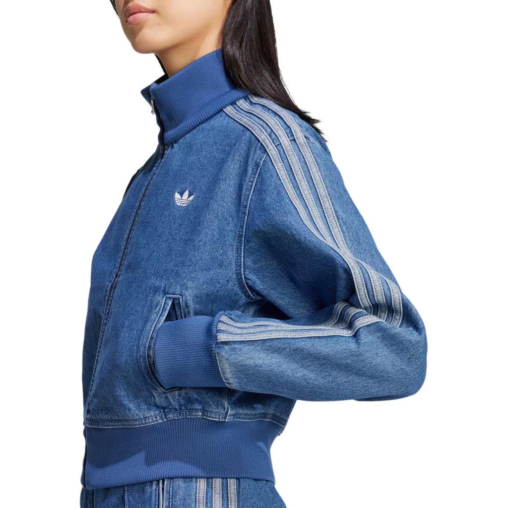 adidas Women's Adicolor Denim Track Top Indigo Denim JD2570