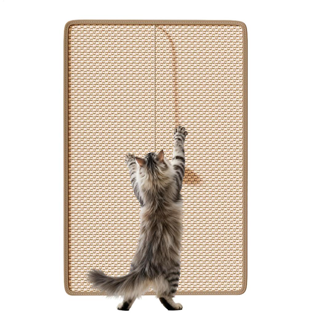 Cat Scratcher Wall Kitten Scratching Board with Toy Balls Sisal Vertical Indoor Couch Pet Furniture Protector Scratcher