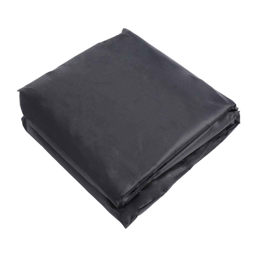 Outdoor Chair Cover Black Oxford Cloth Waterproof Wind Dust UV Proof Furniture Cover with Buckle Adjustable Drawstring