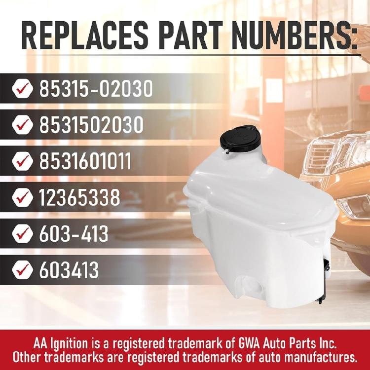 Car Wiper Fluid Tank Windshield Wiper Washer Fluid Reservoir Tank