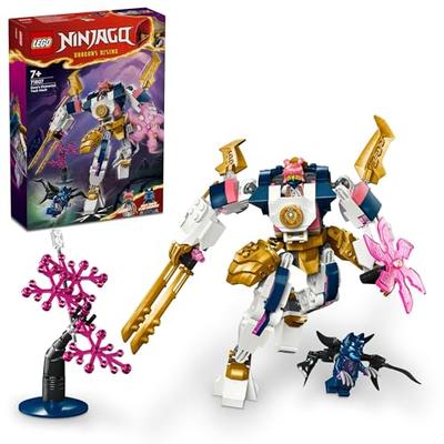 LEGO Ninjago Sora's Elemental Power Mech Suit, Toy, Birthday Gift, Building Blocks, Boys and Girls, Ages 7, 8, and 9, Elementary School Students, Batt