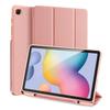 Galaxy Tab S6 Lite Case 3-Fold Flip Cover With Stand Sleep Wake Function Shockproof Full Protection PU Leather