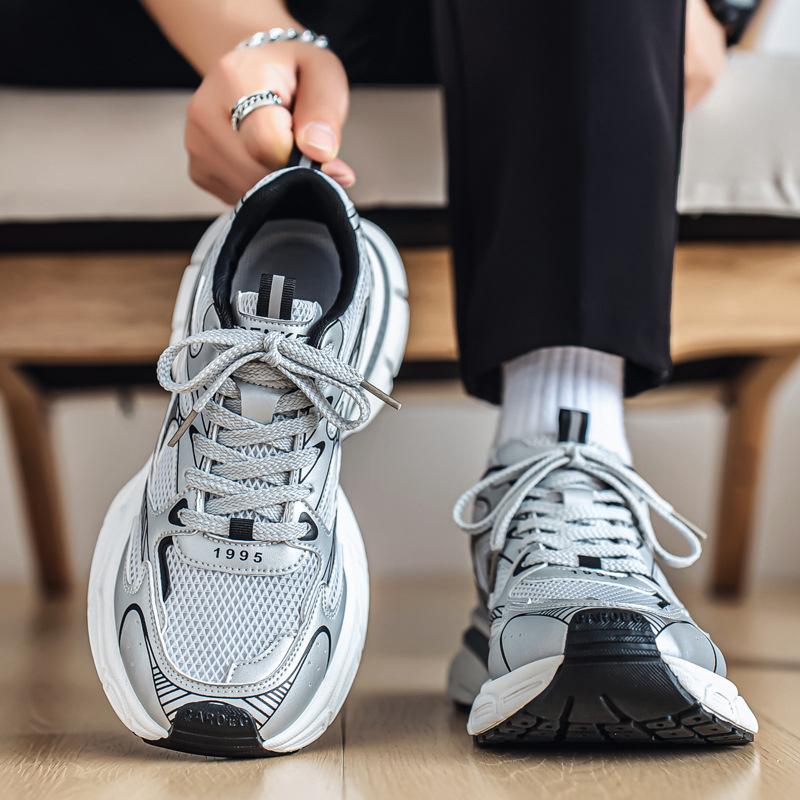 Sneakers Spring and Autumn Mesh Breathable Teen Platform Daddy Shoes New Casual Running Shoes