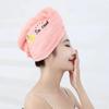 Hot Quickly Dry Hair Hat Super Absorbent Soft Bathroom Women Head Towels Girls Cute Hair Towel Hair Dry Wrap Bonnets