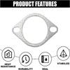 High Temperature Resistance Muffler Graphite Gasket Exhaust Flange Repair Kit  Connection Kit