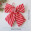 Christmas Decorative Knots 25x25cm Red Velvet Ribbon Bows Large Size Plush Bow Flower Craft Christmas Tree Ornaments Deco Noel
