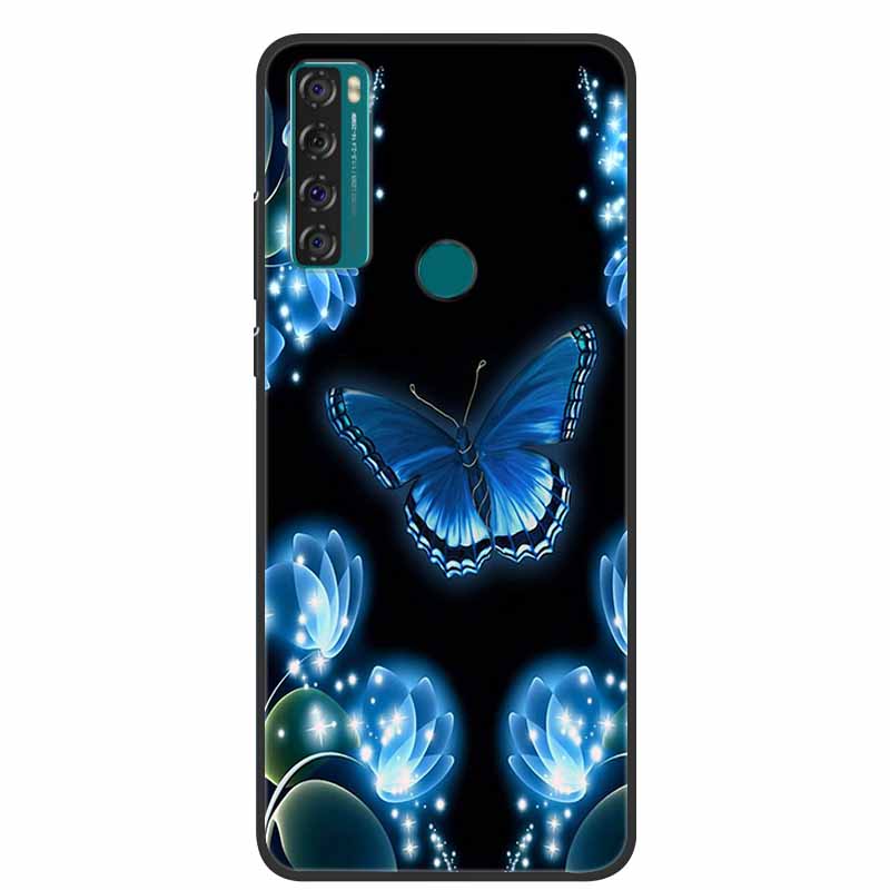 Case For TCL 20 SE Luxury Silicone TPU Soft Phone Cover For TCL 20 SE Case T671H 6.82" Funda Animal Capa Cute Shockproof Coque