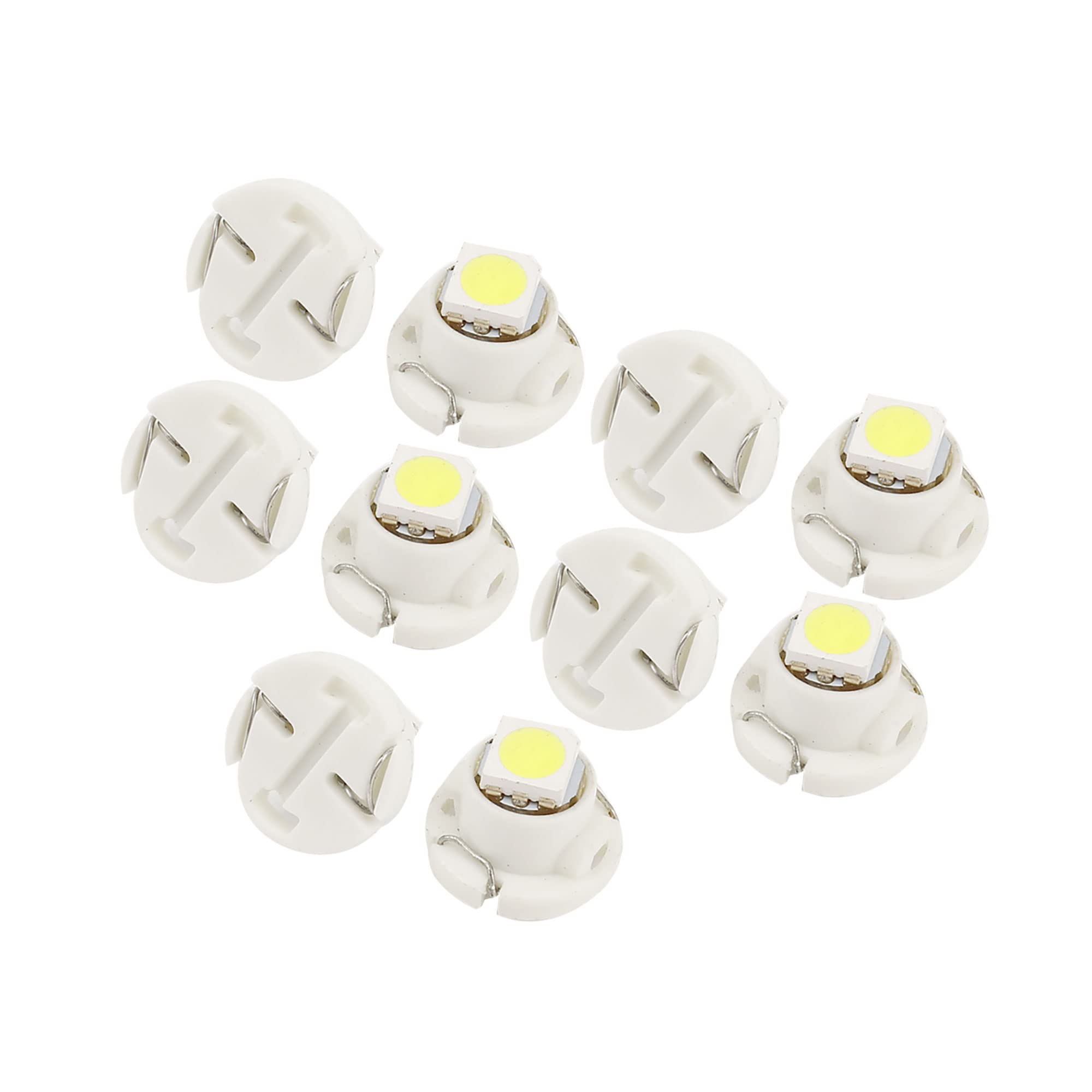 

ACROPIX Car LED Light T4.7 5050 Surface Mount LED Lamp Instrument Lamp White 10pcs