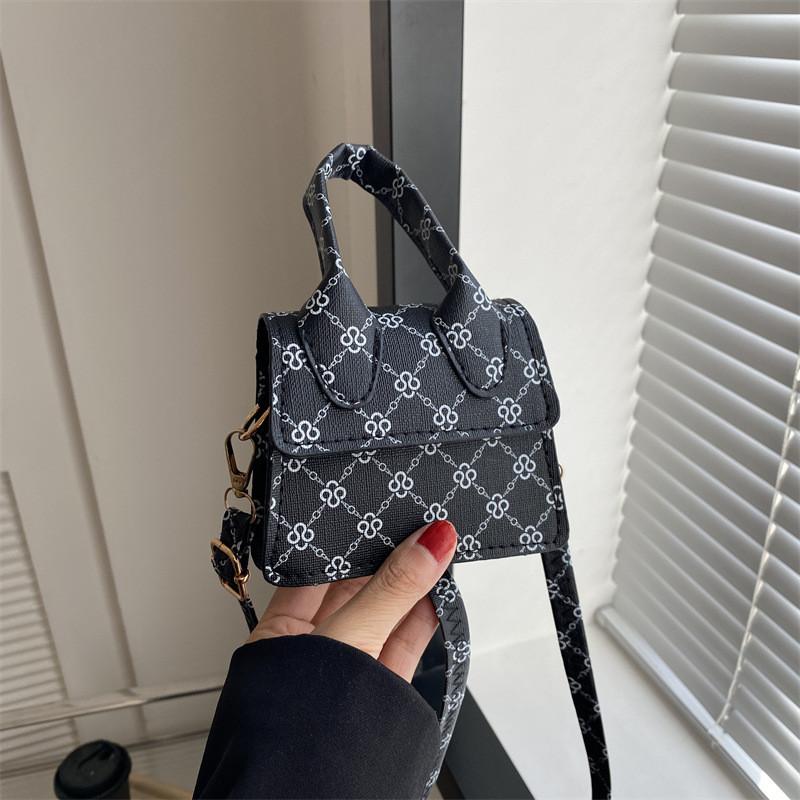 Шикарная Черная Розовая Бежевая Коричневая Синяя Кофейная Мини Сумка Через Плечо Стильная ПУ Маленькая Сумка чёрный