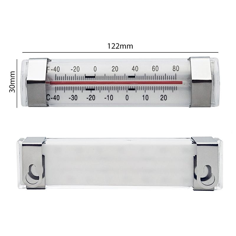 Gefrierschrank Kühlschrank Thermometer Lebensmittelecht Edelstahl Quecksilberfrei mit Clip zum Aufhängen für Küche Restaurant Gebrauch