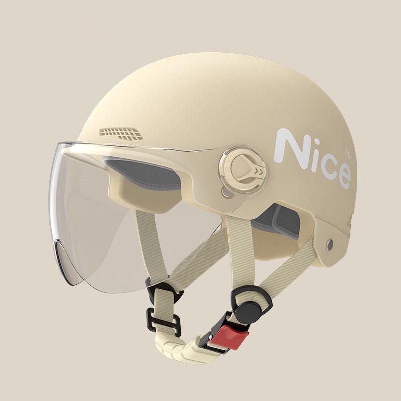 

1 шт. Аккумуляторный мотоциклетный летний универсальный всесезонный солнцезащитный шлем безопасности полушлем шлем для электромобиля женский шлем Short mirror хаки