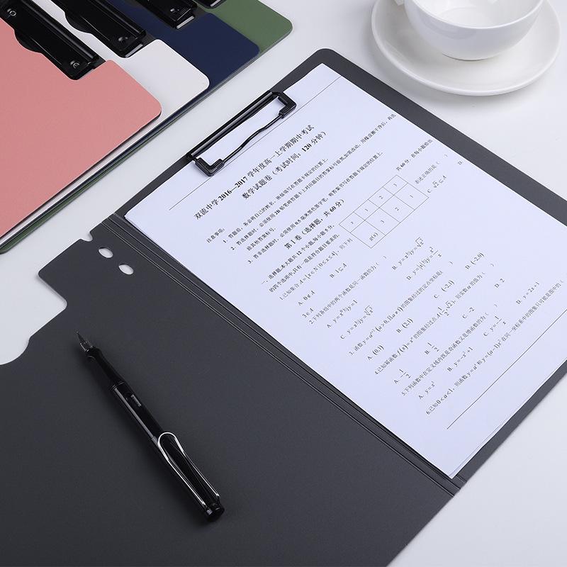 PP Foam Board Plastic Writing Folder with Horizontal/Vertical Clip for Office Use