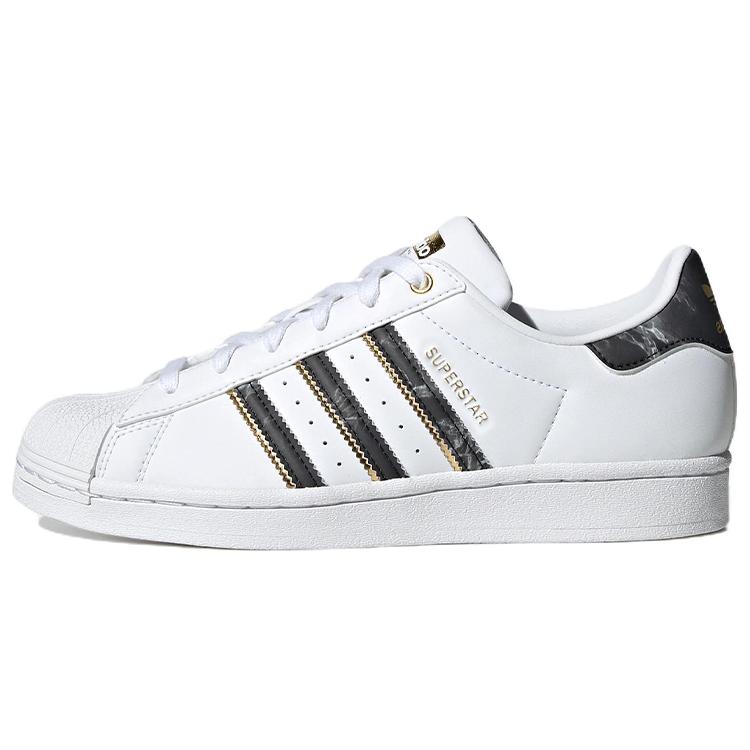 

Adidas Superstar Shoes White Black / Gold Metallic Women s GX1838 36