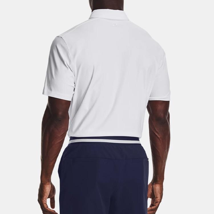 Under Armour Luxe Polo Shirt 'White' Men's 1377362-100
