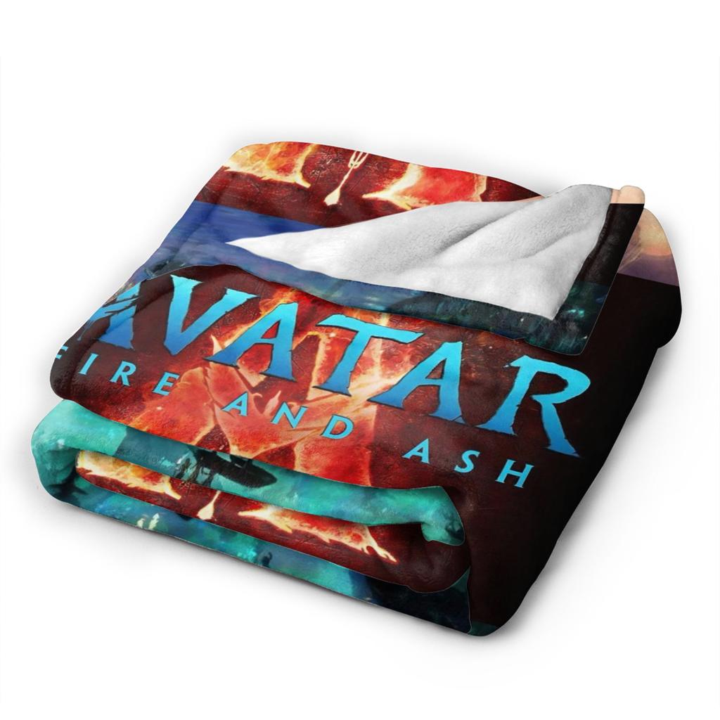 Coperta Sci-Fi Avatar Fuoco e Cenere in Pile Corallo Peluche Multifunzione Coperta Plaid Super Calda per Letto Viaggio Coperte da Letto