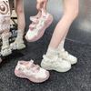 Hollow Breathable Mary Jane Shoes Women's 2025 New Summer Outer Wear Sandals Thick Sole Heightening Internet Celebrity Casual Sports Shoes