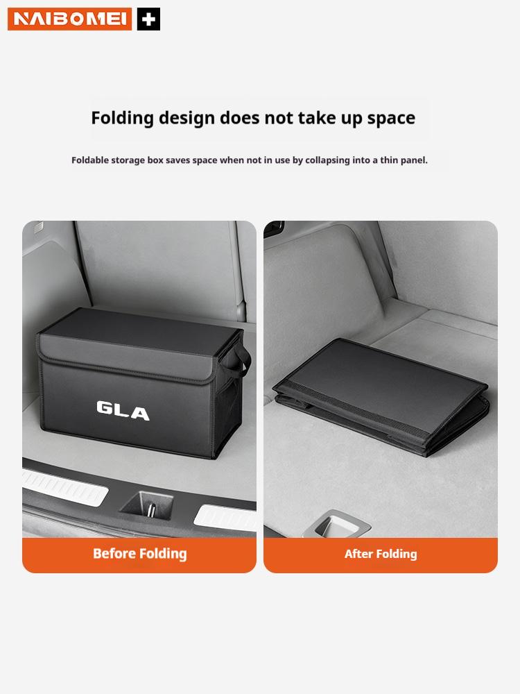 For Mercedes Benz GLA GLB GLC GLK CLA CLS ML SL Car Trunk Foldable Storage Box Multi-Purpose Large-Capacity Stowing Tidying Bag
