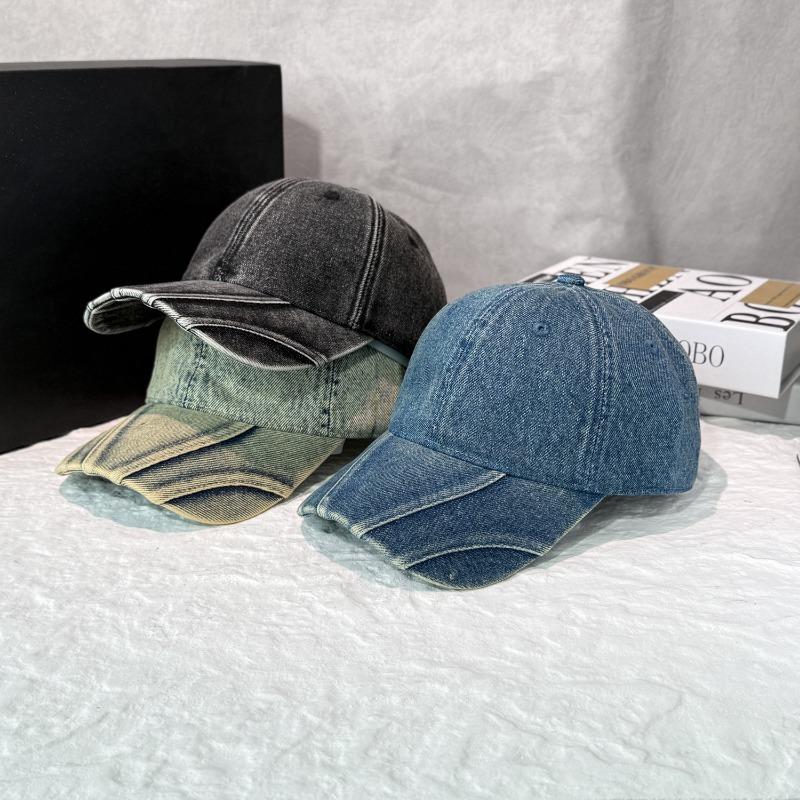 25 Early Autumn New Personalized Retro Embossed Washed Denim Cap Children's Baseball Cap Tide