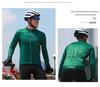 Men's Autumn Winter Fleece Cycling Jersey - Long Sleeve, Tight Fit for Mountain & Road Biking