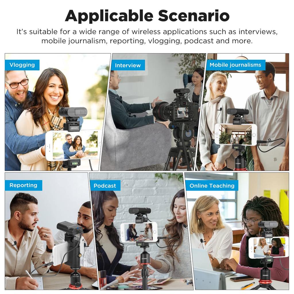 BOYA PRO K2 Wireless Microphone for Transmitters 1 BY-WM4 BY-WM4 TRS/TRRS Cameras/Smartphones (2 + Receiver)