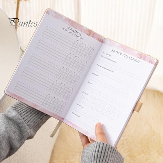 Reading Journal for Book Reviews A5 Size Track Reading Progress Writing Prompts Comprehensive Reading Notes Journal