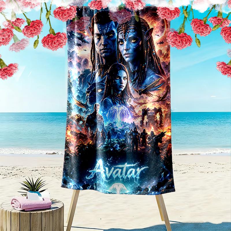 AVATAR Print Beach Towel, Large Soft Quick Dry Towel for Beach Camping Swimming