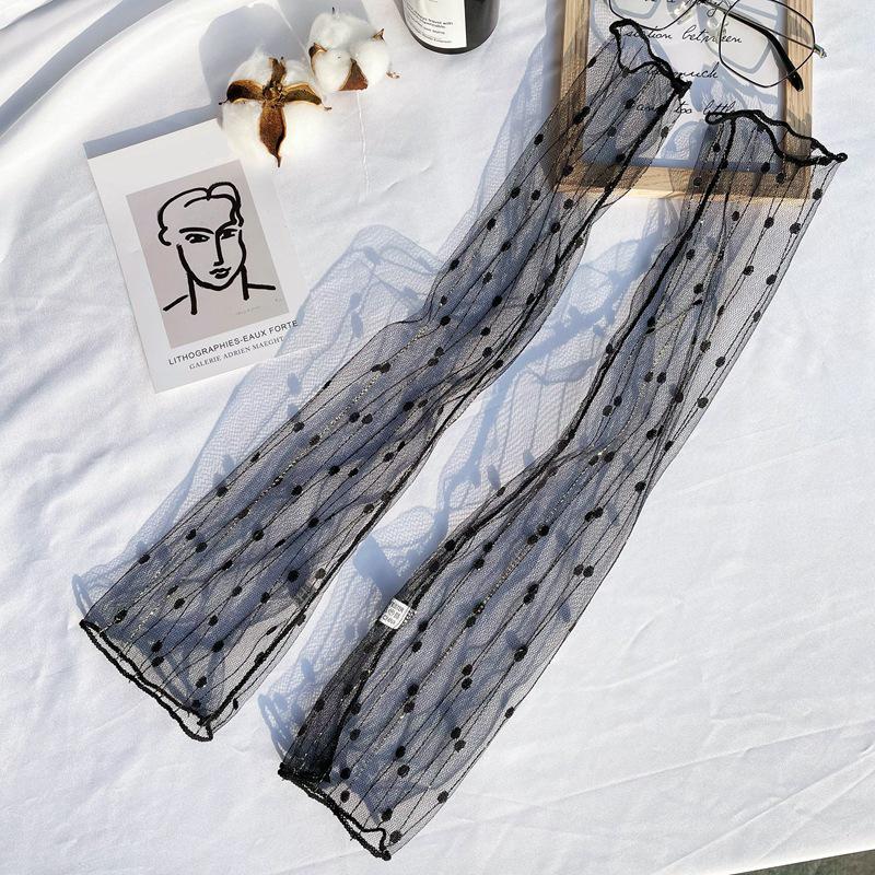 

Летние длинные перчатки без пальцев женские солнцезащитные рукава перчатки женские тонкие кружевные сетчатые рукава солнцезащитные варежки с защитой от ультрафиолета