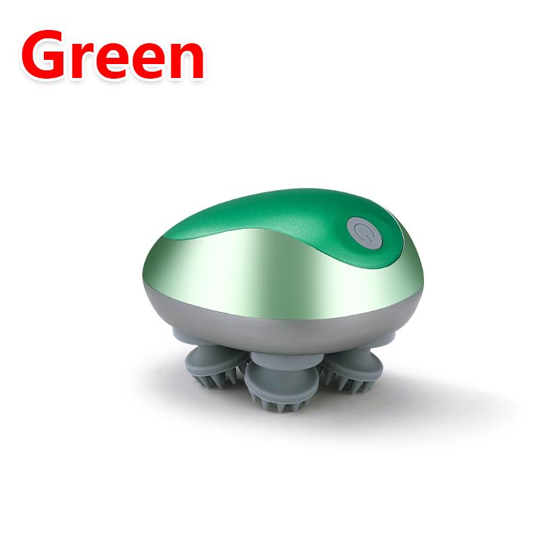 

Мини Массажер для Кожи Головы Машина для Спа Головы Магнитная Зарядка Силиконовый Массаж Шиацу Вибрационный Массаж Инструмент для Снятия Напряжения зелёный