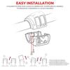 Handlebar Switch Kit Switch Housing W/Button Cover Cap Fits for Harley 2002-2017 VRSC/1996-2012 Sportster/1996-2011 Dyna Softail/1996-2013 Road King