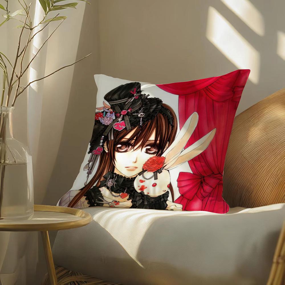 Classic Comic Cartoon V-Vampire Knight Pillow Case Pattern Printed Pillowcase For Living Room Sofa Cushion Cover & Bedroom Decor