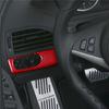 For BMW 6 Series E63 E64 Red Carbon Fiber Interior Headlight Control Cover Trim