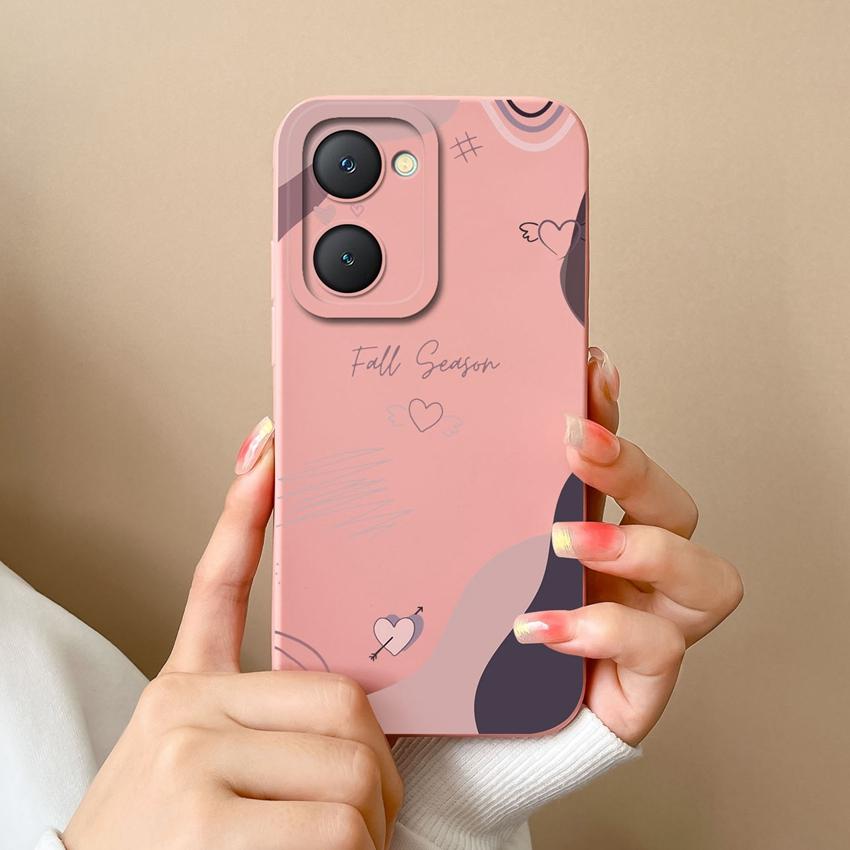 For Vivo Y03t Y02t Y18i Y18t iQOO U5x Z9 Lite Y400 Pro Phone Cover Fashion Love Pattern Soft Silicone Anti Slip Premium Protection Case For Vivo Shell