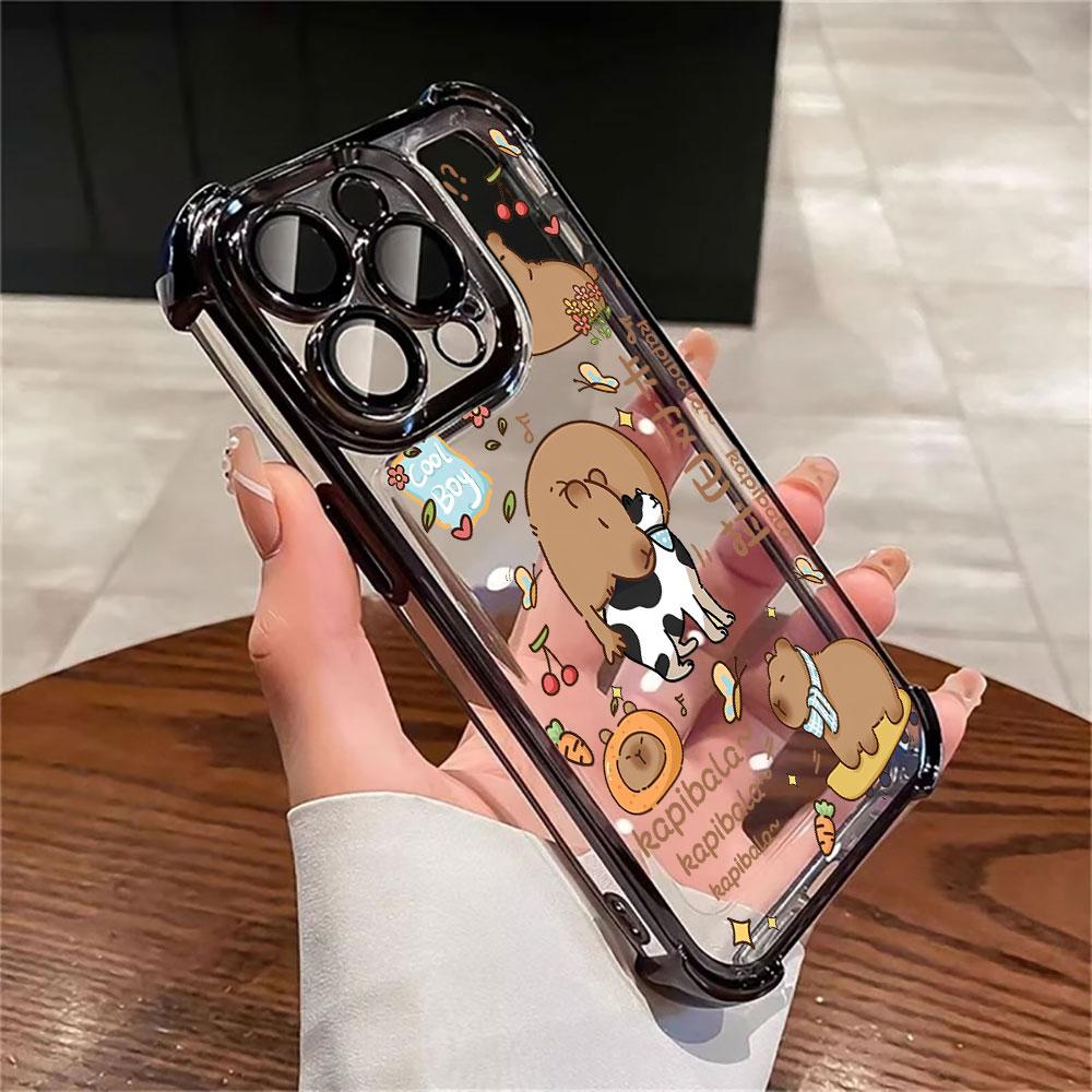 Cute Little Capybara Case For Samsung Galaxy A57 A37 A07 A17 A56 A55 A54 A52 A53 A36 A34 A35 A33 A73 A26 A25 A16 A06 Phone Cover