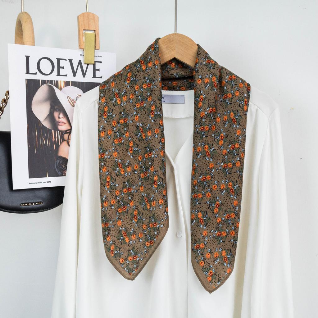 Fashion Lovely Floral Square Cotton Viscose Shawl Scarf High Quality Print Soft Shawls and Wraps Bufandas Muslim Hijab 68*68Cm