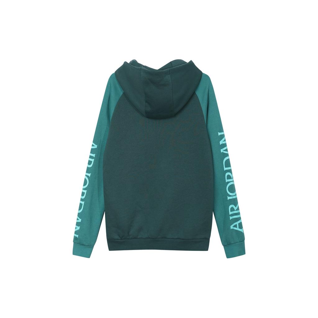 Jordan Fleece Hoodie Pullover Men Tops Black Green BV6011-303