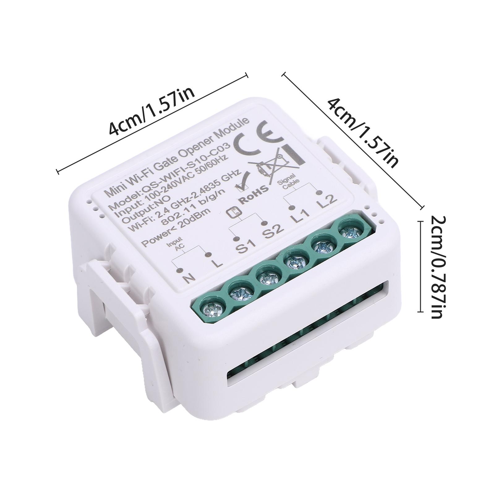 

Умный Wi-Fi модуль для открывания гаражных ворот Tuya APP Голосовое управление Совместим с Google Home Пульт дистанционного управления Функция таймера