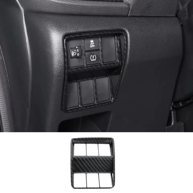 For Honda CRV CR-V C-RV 2017- ABS Carbonfiber Armrest  Window Swtich Cover Gear Shift Panle Air Outlet Steering Wheel Cover