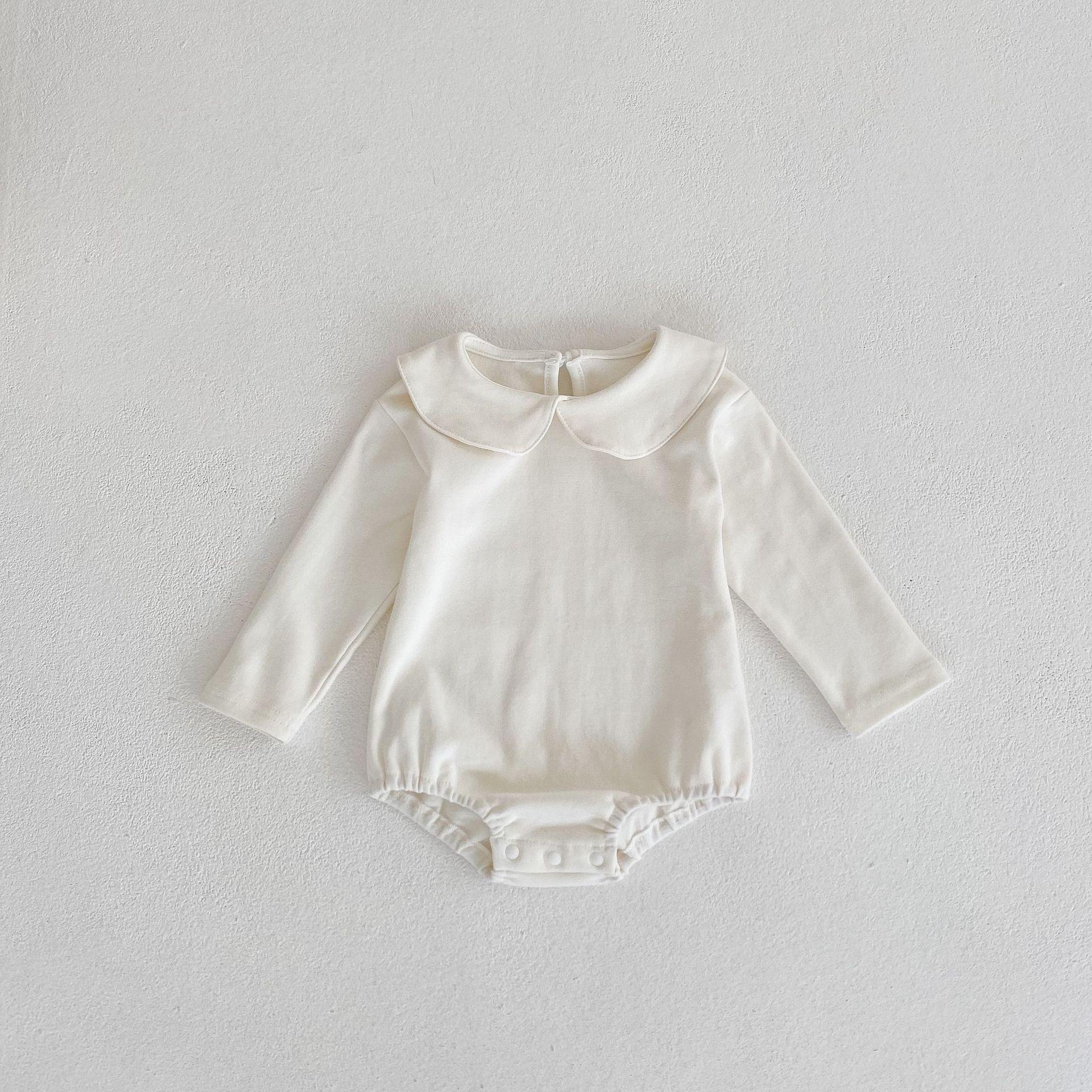 

Осінній трикутний комбінезон для дівчинки з коміром 2024 року – з довгими рукавами, багато кольорів 73cm