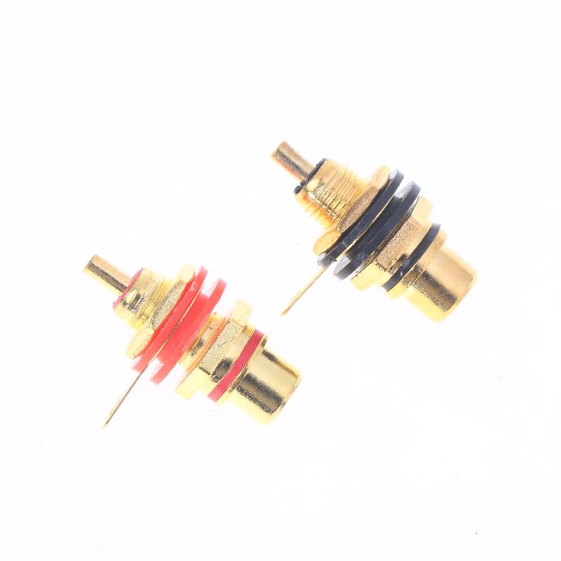 4/10Pcs 3.5Mm Av Plug Nickel Plated Female Socket Lotus Connector Chassis Panel Mount Adapter Audio Terminal Plug