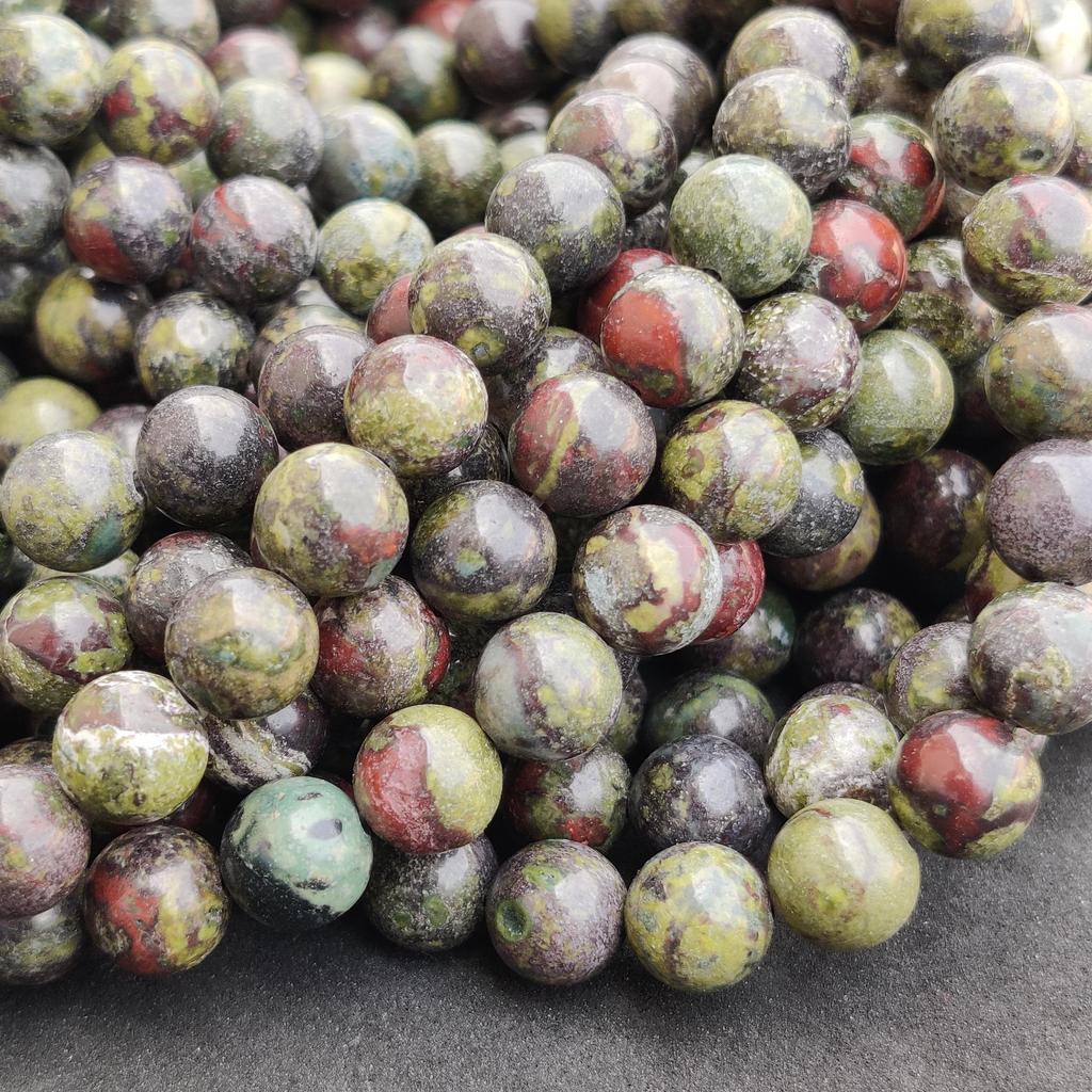 Natural Dragon Blood Jasper Beads, Natural Crystal Beads Stone, Gemstone Round Loose Energy Healing Beads, 6 MM 8 MM 10 MM Size Beads.